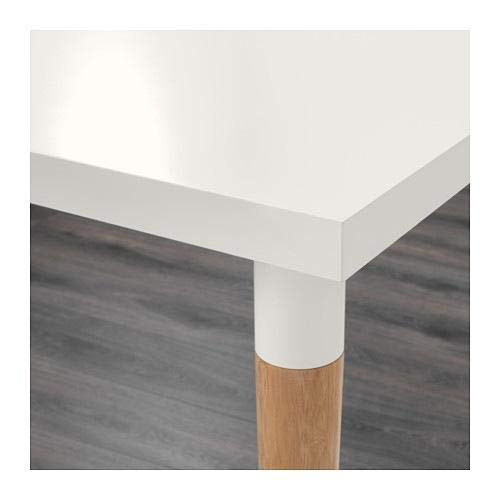 LINNMON/HILVER Table, white, bamboo : Buy Online at Best Price in LINNMON/HILVER Table, white, bamboo : Buy Online at Best Price in