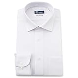 [アイシャツ] i-shirt 白無地 完全ノーアイロン ストレッチ 超速乾 スリムフィット 長袖 アイシャツ ワイシャツ メンズ ノンアイロン 形態安定 007 ホワイト セミワイド 無地 M15118013301 LL86(首回り43cm裄丈86cm)