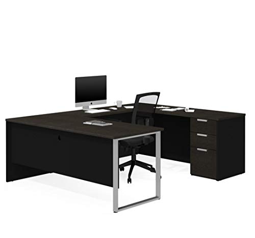 Bestar Pro-Concept Plus 72W U-Shaped Desk with Pedestal