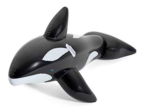 Bestway Jumbo Whale Pool Float, Kids Inflatable Ride-On with Handles, Swimming Pool and Beach Toy