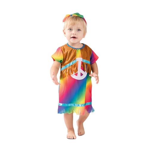 FYASA   Disfraz de hippie para bebé talla 1 a 2 años