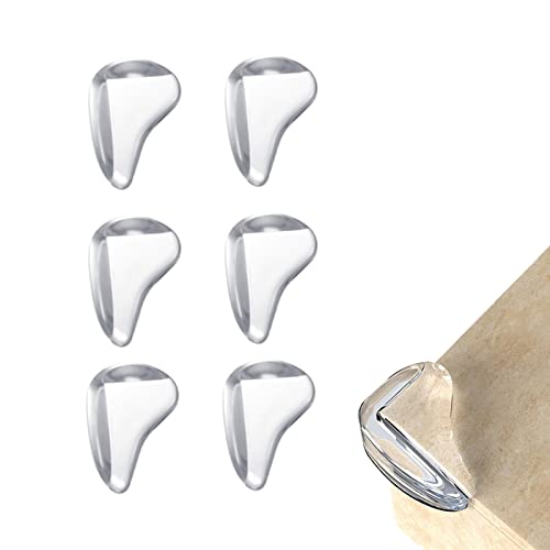 6Pcs Protection Coin de Table Bébé Protecteur d'angle de Meuble Transparent Silicone Protection Coin de Table Bébé Protège Le Bébé des Angles Vifs de la Table