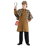 Fun Shack Disfraz Detective Victoriano Niños, Disfraz Sherlock Holmes, Carnaval y Halloween, XL
