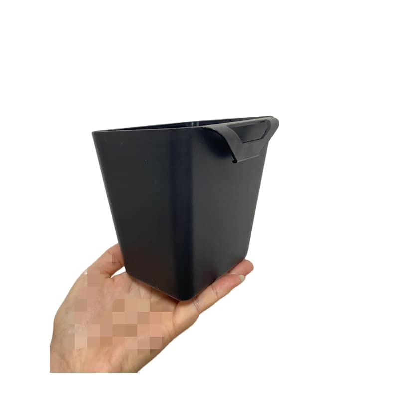 4Pack Hanging Cup Holders,Trolley Basket Storage,Rolling Cart Accessories,4.75x4" Hanging Pencil Holder Storage Containers Hanging Buckets Hanging Bins,Make Up Pencil Holder (Black) - Image 3