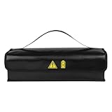 Genérico Batterietasche für Elektrofahrrad, schwer entflammbar, groß, Aufbewahrungs- und Ladehülle für Roller-Batterie, für Zubehör, Energieausrüstung, Sicherheitsschutz