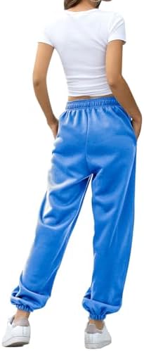 HeSaYep Women's High Waisted Sweatpants Workout Active Joggers Pants Baggy Lounge Bottoms