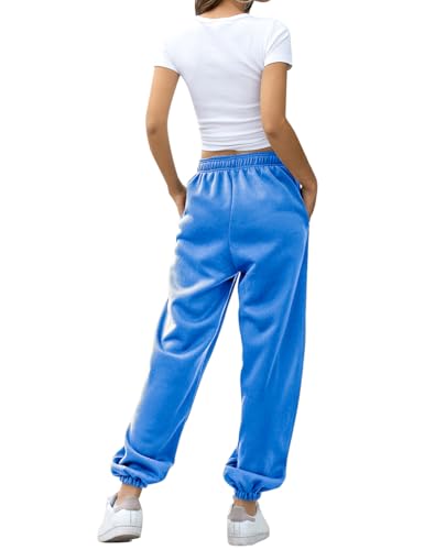 HeSaYep Women's High Waisted Sweatpants Workout Active Joggers Pants Baggy Lounge Bottoms