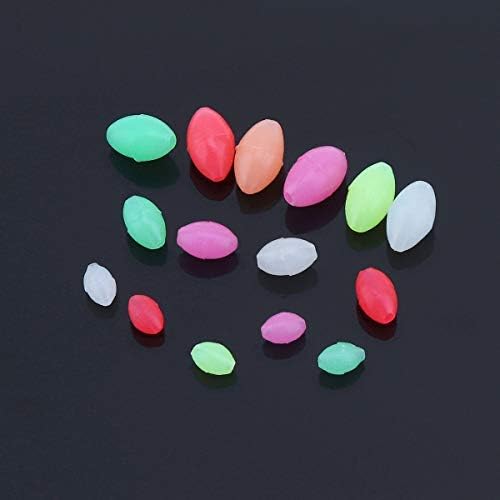 OriGlam 1500pcs Fishing Beads Assorted, Luminous Glow Fishing Beads Kit, Plastic Oval Beads Fishing Tackle - Image 5