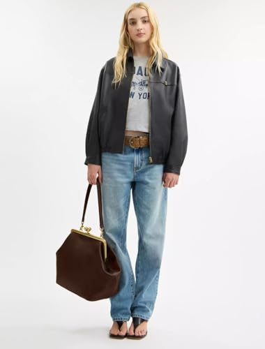 Sac à main vintage à clip de créateur avec finitions dorees - 2