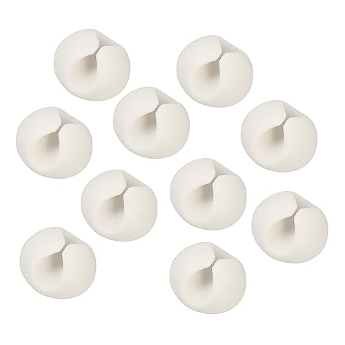 Housoutil 10 piezas Clips para Gestión de Cables de Escritorio, Organizador de Cables para Computadora Versátil para Hogar y Oficina miniatura 1