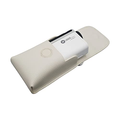 【国内公式】GOLFBUDDY GB LASER atom 超小型 超軽量 ゴルフレーザー距離計 0.2秒測定 充電式 光学6倍望遠 測定範囲2m~800m ピンモード 高低差補正機能 防水機能 PUレザーケース (ホワイト) 3枚目