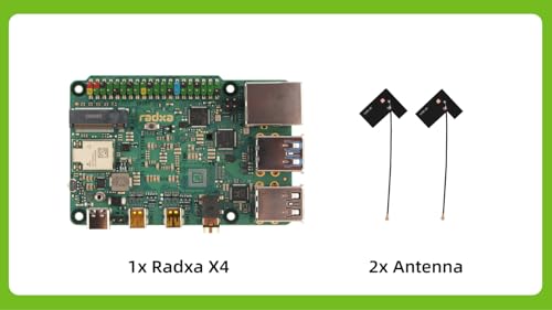 Image of Radxa X4 Single Board Computer, Intel N100 Processor, Dual 4K Output, 2.5Gbps Ethernet, PCIe 3.0 M.2 (Radxa X4 8GB RAM)