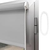 Estor Enrollable Opaco Premium a Medida. Estor SIN TALADRAR Opaco. Permite Paso de luz, no Permite Ver el Exterior/Interior. Color Gris Opaco. Medida: 40cm x 180cm