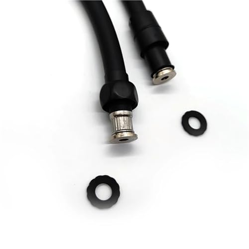 Manguera de ducha flexible anti-torsión de PVC negro para solucionar fugas en el baño 8