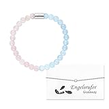 EDLES DESIGN & SYMBOLIK: Mit den Rosenquarz Perlen und den Achat Heilsteinen vereint, erlebst Du ein kraftvolles Gefühl an Deinem Handgelenk.