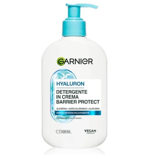 Garnier Crema hialurónica, 250 ml, limpia profundamente, hidrata y rellena la piel.