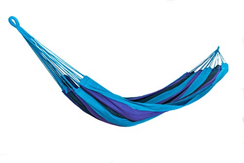 Nanalou Authentic Brazilian Hammock, 100% Cotton, Made in Brazil (Double, Ocean)