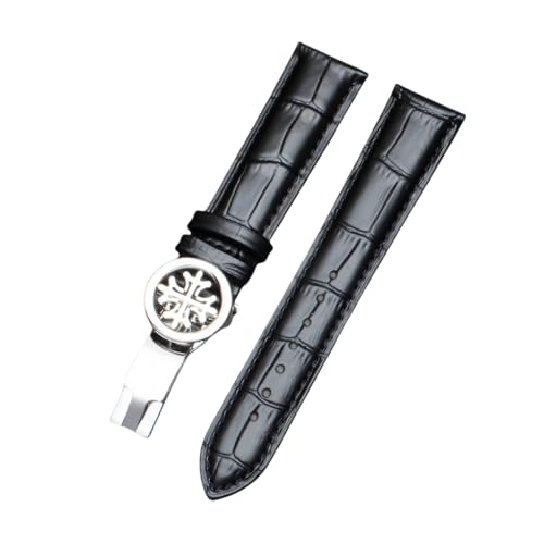 Courroies en cuir souple 22mm pour montre PATEK Philippe avec fermoir acier inoxydable
