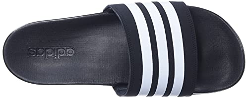 adidas Sandália feminina Adilette Comfort Slide, Preto/branco/preto, 8