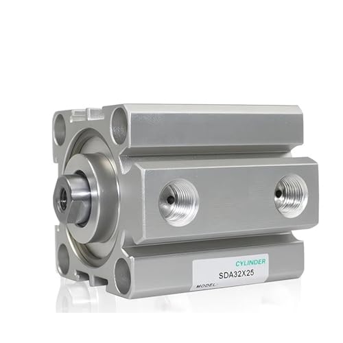 Cilindro de aire SDA 100mm compacto con detección magnética y carrera de 5 a 100mm