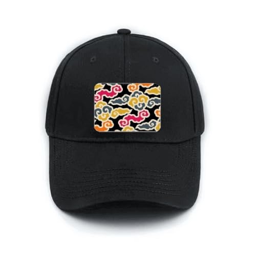 Casquette de baseball noire nuages asiatiques pour vos sorties en ville
