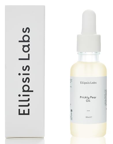Huile de Poire de Cactus par Ellipsis Labs – Huile 100% Naturelle, Végan, Multifonction pour la Peau et les Cheveux, Hydratation, Anti-Âge, Riche en Acides Gras et Antioxydants, 30 ml