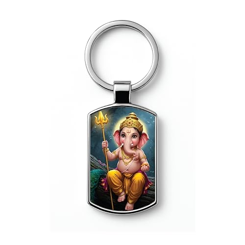 Image of Premium Printed Metal Keychain for Men & Women | High-Definition Artwork Print | Durable Key Ring for Car, Bike, Home & Office Keys | Stylish Decorative Key Holder Gift