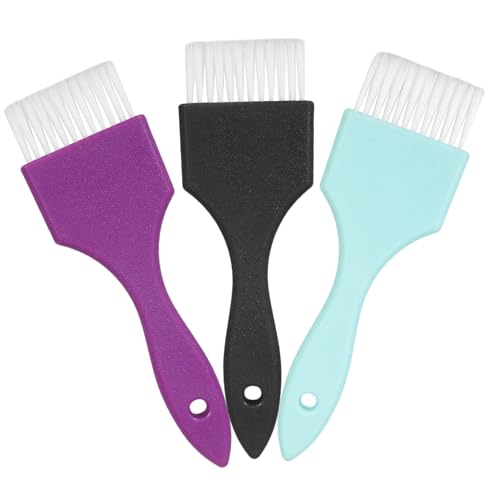 HAPINARY 3pcs Dye Brush Set for Highlights Tiny Applicator for Oil Brush for Salon or Home Use Random Color