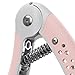 predolo Hand Grip Strengthener Forearm Exercise Home Gym Strength Training Device Adjustable 15/20/25lb Hand Gripper for Adults, Pink