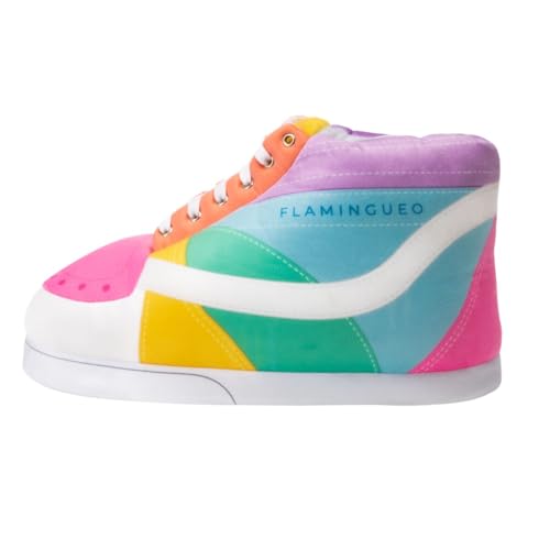 Flamingueo Zapatillas Casa - Pantuflas - Diseño Sneakers - Unisex - Slippers - 100% Poliéster Ultrasuave - Antideslizantes - Talla Única