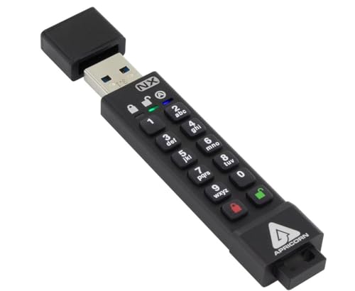 Image of Apricorn 512GB Aegis Secure Key 3 NX 256-Bit Encrypted FIPS 140-2 Level 3 Validated Secure USB 3.0 Flash Drive (ASK3-NX-512GB)