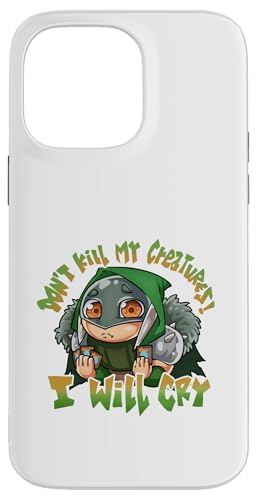 �J�[�h�Q�[�� Don't Destroy My Creatures I'll Cry Funny Meme �X�}�z�P�[�X iPhone 14 Pro Max �p