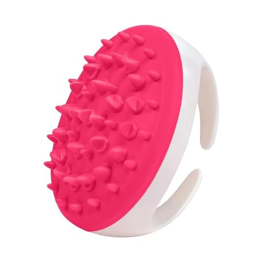 Avalon Anti Cellulite Massager, Silicone Body Brush & Cellulite Remover, Silicone Exfoliating Body Brush & Body Scrubber Improves Fat Deposits, Shower Massage Scrubber, Use with Cream or Oil - Pink