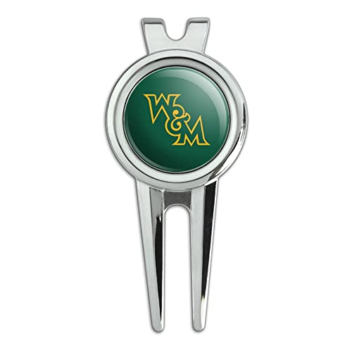 GRAPHICS & MORE College of William & Mary Primary Logo Golf Divot Repair Tool and Ball Marker