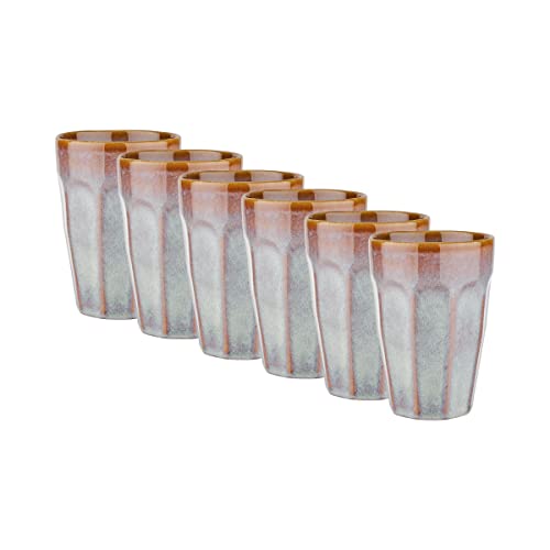 BUTLERS Set 6x Latte Macchiato Tassen 330ml aus Porzellan -BERGAMO-...