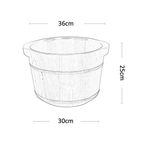 Bañera de madera artesanal para pies spa relajante miniatura 2