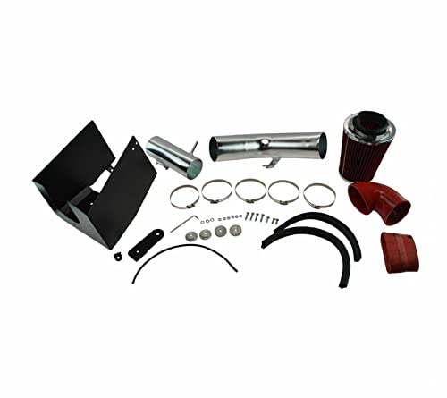 Performance Cold Air Intake CAI with Red Air Filter for F150 Pickup Truck 5.4L (EB3-4875268)