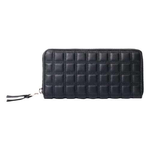 [ソラチナ] 長財布 ラウンドファスナー 39115 Rubik's 羊革 本革 レザー ブラック