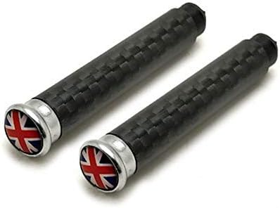 Decoration Caps for Mini Cooper Door Pin Lock Car Styling Accessories(Carbon fibre with Union Jack pattern)