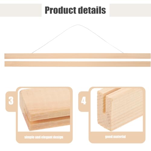 Percha de madera para carteles en estudios | Soporte decorativo para tus fotos de gran formato 8