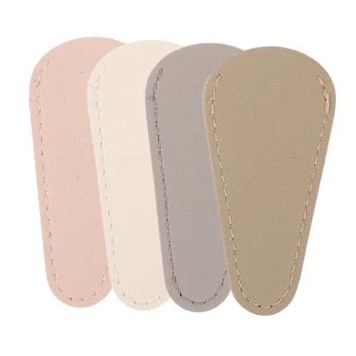 Vaguelly 1セット マニ キット ネイル グルーミング Nail Clippers Nail Cutter キューティクルニッパーカバー 爪切り保護カバー Puレザー 4個