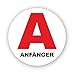 Produktbild Anfänger Fahrzeug-Magnet rotes A Symbol I 15 cm Rund I Fahranfänger Kennzeichnung A-Plakette International I kfz620