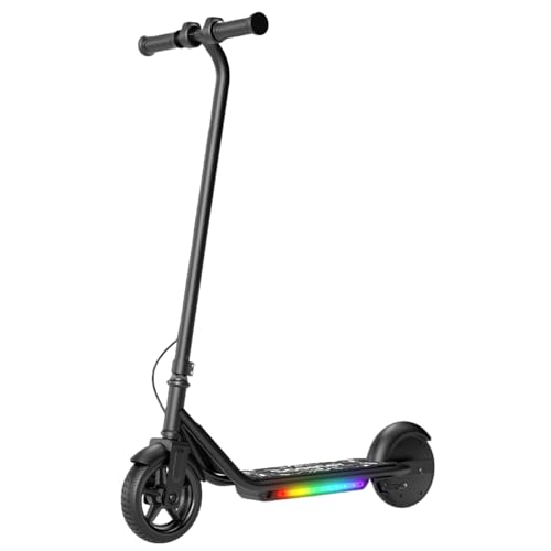 iScooter IK3/IK3Pro Electric Scooter for Kids Aged 6-12,10MPH Top Speed, 3 Heights (IK3Pro), Magnetic Charging,Colorful Lights,LED Display,150W Jet Black IK3-10MPH Top Speed