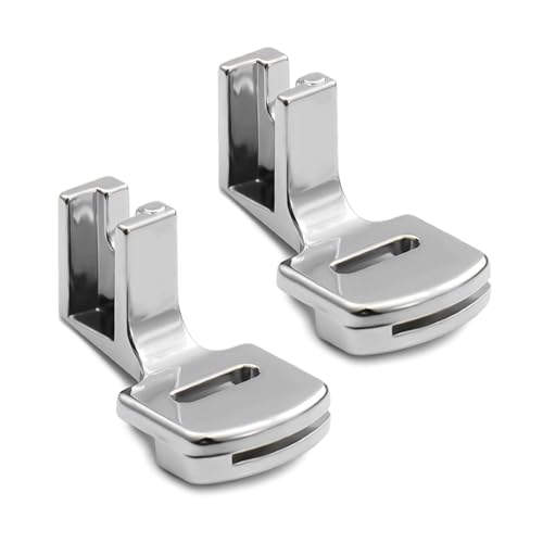 Repuestos para máquinas de coser ¡Todo lo que necesitas! 45 Pie para máquina de Coser Plateado de 2 Piezas, Accesorios...