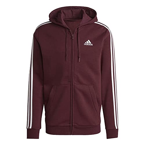 Image of adidas mens Essentials Fleece 3-stripes Full-zip