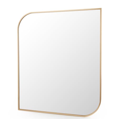 Image of Home Centre Reflection Metal Wall Mirror - 50x60cm