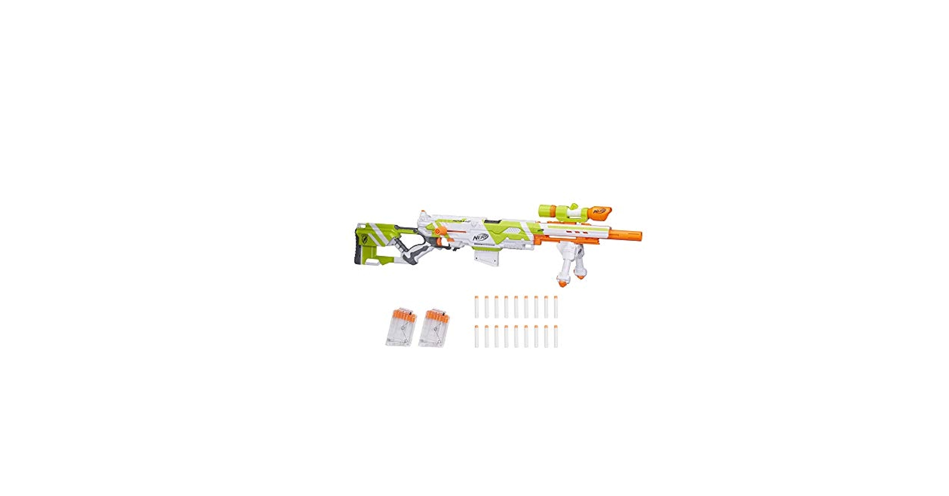 NERF N-STRIKE LONGSTRIKE ロングストライク Amazon.com: NERF Longstrike Modulus Toy Blaster with Barrel