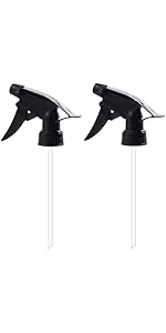 2 Pack Plant Mister Sprayers Watering Nozzles for Glass Plant Mister Spray Bottle Plastic Top Pum...