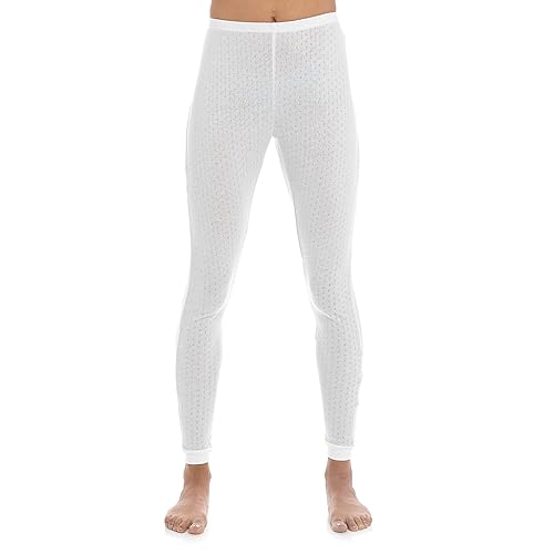 2 Pack Womens Hot Stuff Co Thermal Long Johns White Large