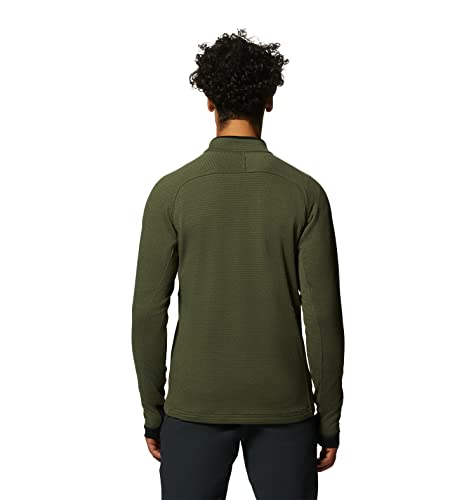 Image of Mountain Hardwear Men's Polartec Power Grid Half Zip Jacket | Stylish and Warm Jacket for All Outdoor Adventures
